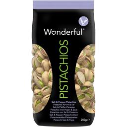 WONDERFUL PISTACHES SEL ET POIVRE WONDERFUL 250G