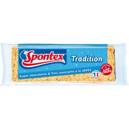 SPONTEX EPONGE VÉGÉT.BLONDE MULTI SURFACES N°4 TRADITION SPONTEX X2