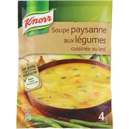 KNORR SOUPE PAYSANNE LÉG CUISINÉS DÉSHY.LARD KNORR 4 ASSIETTE 1L