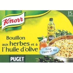 KNORR BOUILLON HERBES/HUILE PUGET KNORR TABLETTE X15