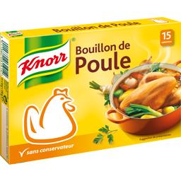KNORR BOUILLON POULE KNORR ÉTUI 15 TABLETTES 4 LITRES