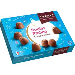 JACQUOT BOULES CHOCOLAT PRALINÉ LAIT BOITE 1KG JACQUOT