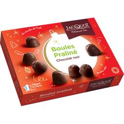 JACQUOT BOULES CHOCOLAT PRALINÉ NOIR BOITE 1KG JACQUOT