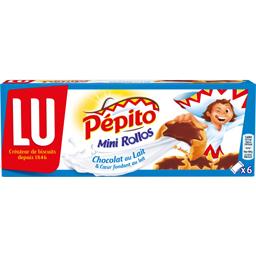 PEPITO BISCUITS PÉPITO AU LAIT MINI ROLLOS (6 POCHONS) 225G