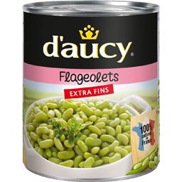 D'AUCY FLAGEOLETS VERTS EXTRA-FINS D'AUCY BOÎTE 4/4 530G