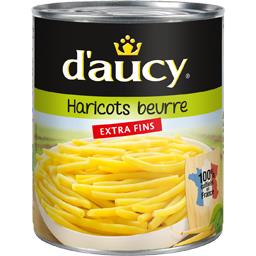 D'AUCY HARICOTS BEURRE EXTRA FINS D'AUCY BOITE 4/4 440G
