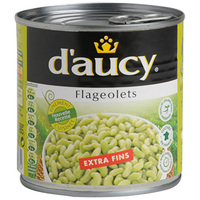 D'AUCY FLAGEOLETS VERTS EXTRA-FINS D'AUCY BTE1/2M 265G