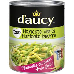 D''AUCY DUO HARICOTS VERTS/HARICOTS BEURRE TFCP.SV BTE 455G