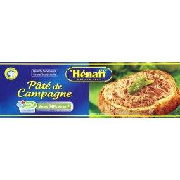 HENAFF PÂTÉ DE CAMPAGNE RECETTE TRADITIONNELLE HENAFF 78G X3