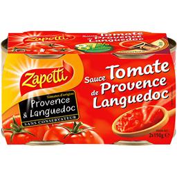 ZAPETTI SAUCE TOMATES ZAPETTI BOITE 1/4 2X190G