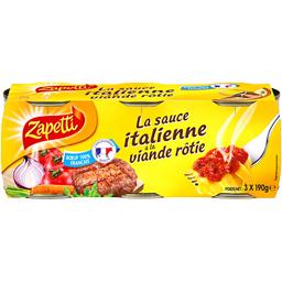 ZAPETTI SAUCE ITALIENNE ZAPETTI BOITE 1/4 3X190G