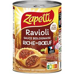 ZAPETTI RAVIOLI BOLOGNAISE RICHE BOEUF ZAPETTI 400G