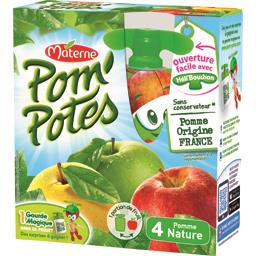 POM''POTES POM'POTES POMME NATURE 4X90G