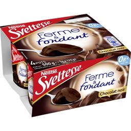 SVELTESSE SVELTESSE FERME ET FONDANT CHOCOLAT NOIR 4X125G