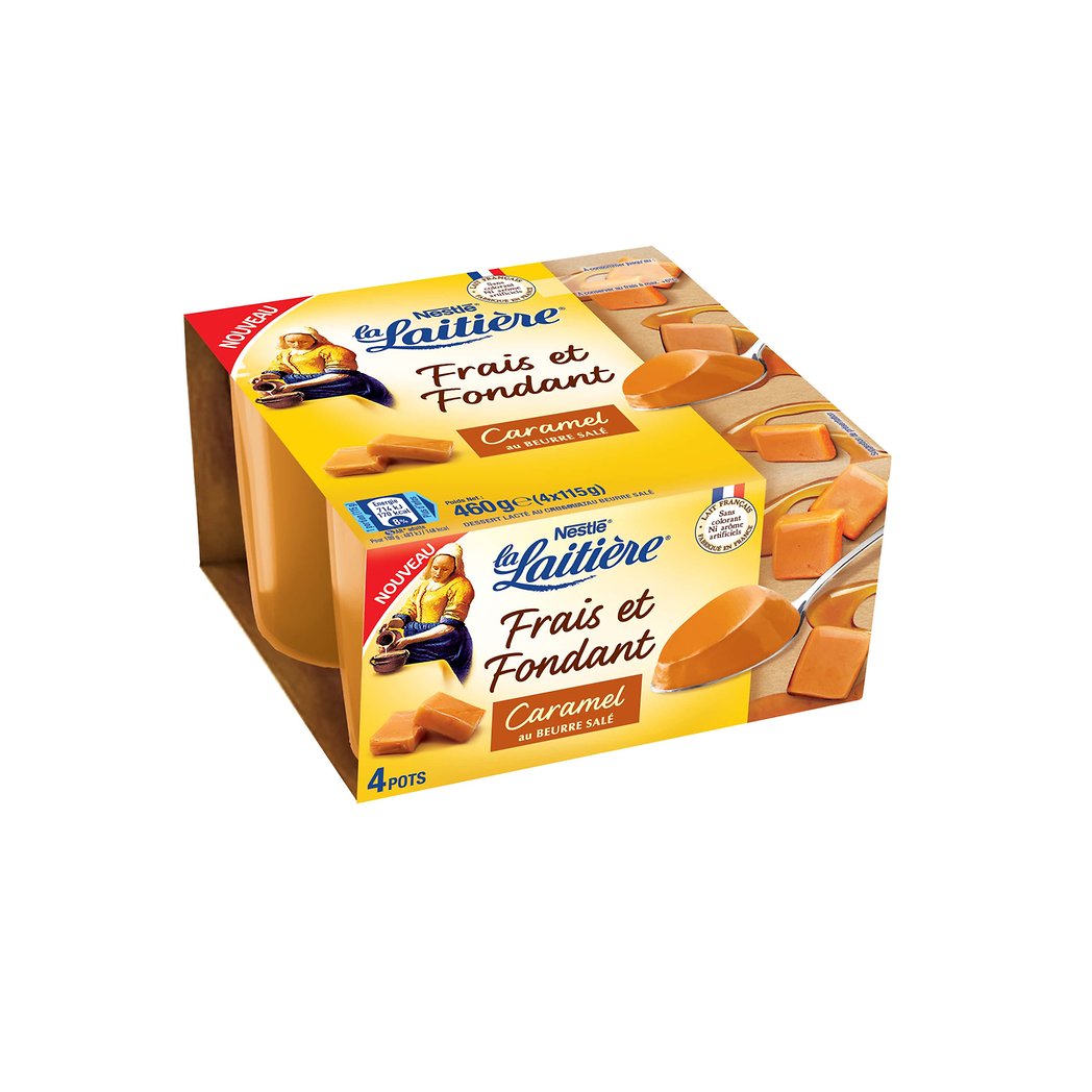LA LAITIERE LTR FRAIS FONDANT CARA 4X115G