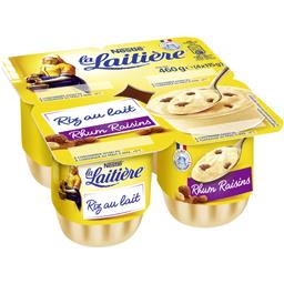 LA LAITIERE RIZ AU LAIT RHUM RAISIN 4X115G LA LAITIERE