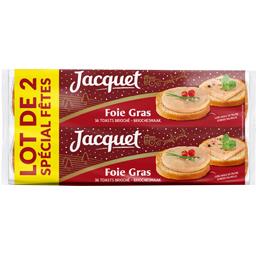 JACQUET TOAST RONDS FOIE GRAS SPECIAL FETES JACQUET X2 500G