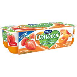 DANACOL YAOURTS PANACHÉS FRUITS ROUGES-JAUNES DANACOL 125G X8