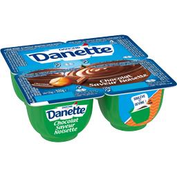 DANETTE DANETTE CREME DESSERT CHOCOLAT NOISETTE 4X125G