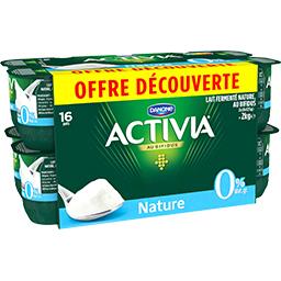 ACTIVIA ACTIVIA BIFIDUS 0% NATURE 16X125G OFFRE DECOUVERTE