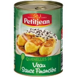 PETIT JEAN QUENELLES DE VEAU SAUCE FINANCIÈRE PETIT JEAN BOÎTE 1/2 400G