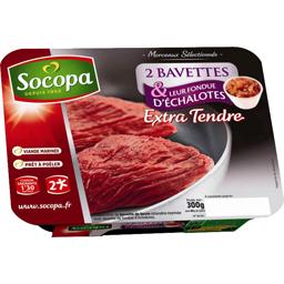 SOCOPA BAVETTES BOEUF MARINÉES FONDUE ÉCHALOTTE SOCOPA X2 300G