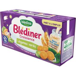 BLEDINA LAIT LÉGUMES VARIÉS 12 MOIS BLÉDÎNER 2X250ML