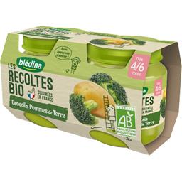 BLEDINA BLEDINA LES RECOLTES BIO BROCOLIS POMME DE TERRE 2X130G