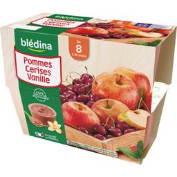 BLEDINA COUPELLES POMMES CERISES VANILLE BLEDINA 4X100G