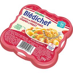BLEDINA BLEDICHEF CASSOLETTE DE PATATE DOUCE LEGUMES ET POULET 250G