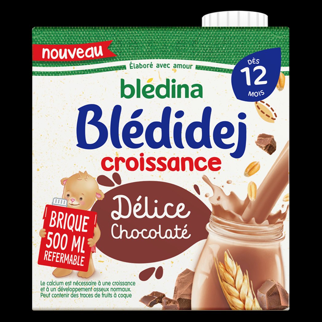 BLEDINA BLEDINA BLEDIDEJ CROISSANCE DÉLICE CHOCOLATÉ 500ML