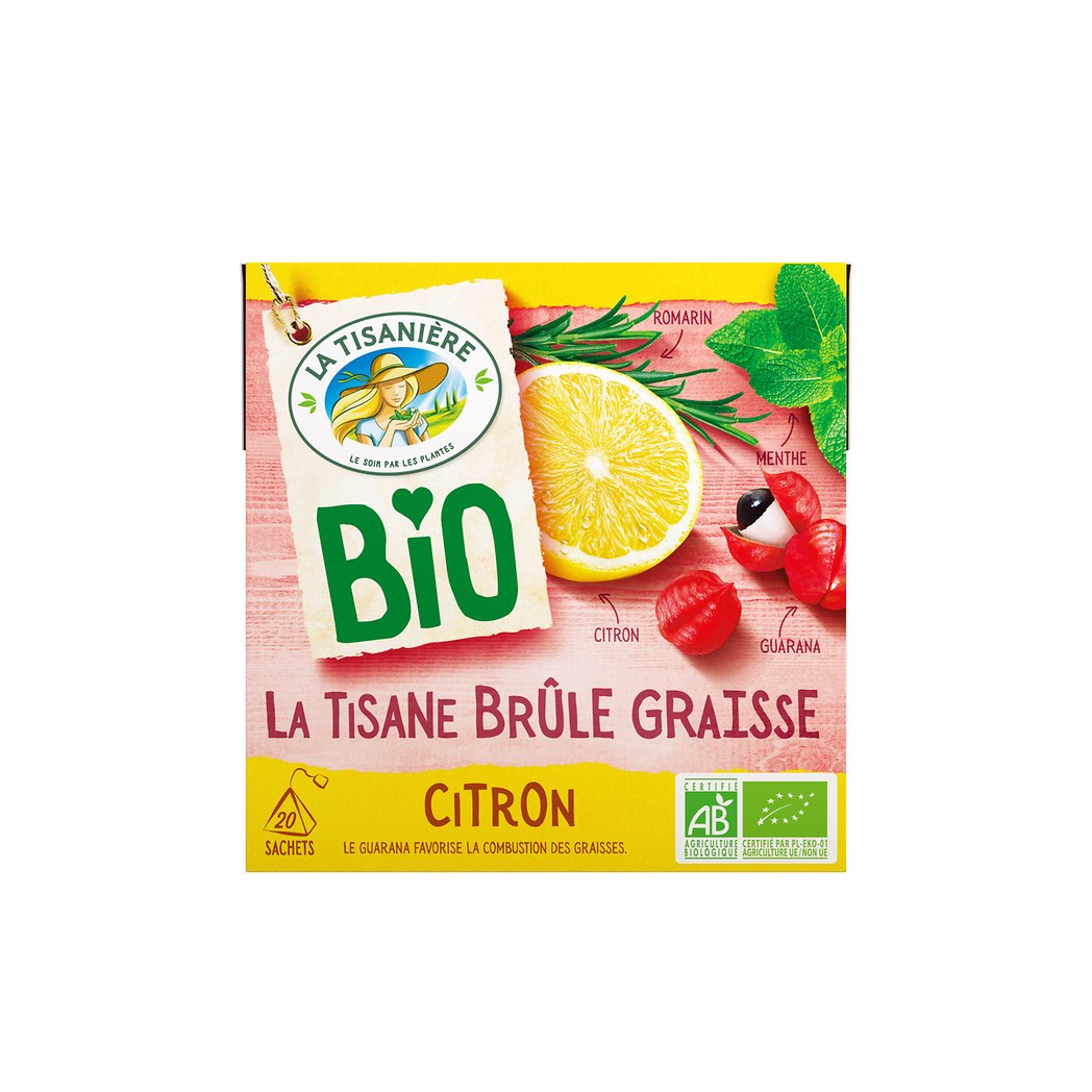 LA TISANIERE 20S LA TISANE BRULE GRAISSE CITRON BIO LA TISANIER