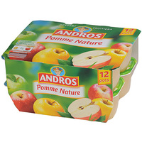 ANDROS DESSERT FRUITIER POMME NATURE ANDROS 12X100G