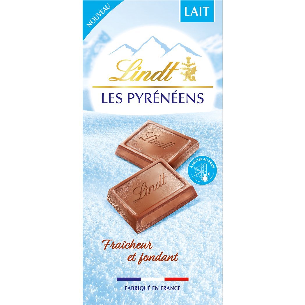 LINDT PYRENEEN LAIT TABLETTE 150G