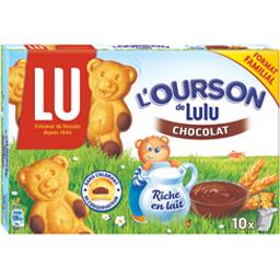 OURSON GÂTEAUX AU CHOCOLAT LAIT OURSON PAQUET X10 300G