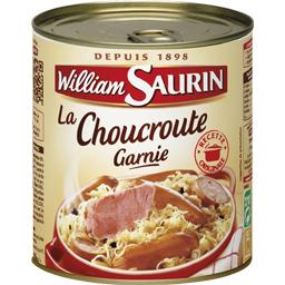 WILLIAM SAURIN CHOUCROUTE GARNIE AU VIN BLANC WILLIAM SAURIN BOÎTE 4/4 800G