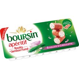 BOURSIN BOURSIN LES ROULES JAMBON FUME ECHALOTE CIBOULETTE 100G