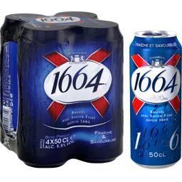 1664 BIÈRE 1664 BLONDE 5,5DEGRÉS BOÎTE PACK 4X50CL