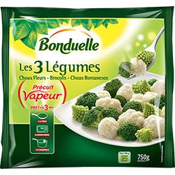 BONDUELLE MELANGE 3 LEGUMES CHOUX FLEUR/BROCOLIS/CHOU ROMANESCO BONDUELLE 750G