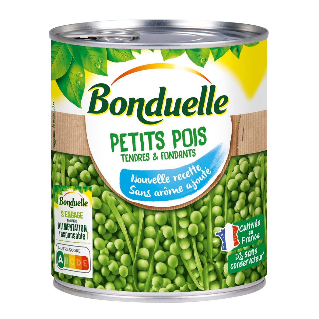 BONDUELLE PETITS POIS SANS ARÔME AJOUTÉ 4/4