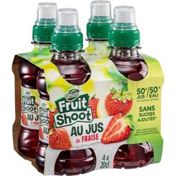 TEISSEIRE BAF FRUIT SHOOT AU JUS DE FRAISE BOUTEILLE 4X20CL