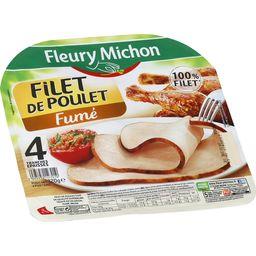 FLEURY MICHON FILET DE POULET FUMÉ FLEURY MICHON TRANCHES ÉPAISSES X4 120G