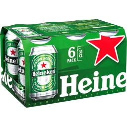 PANACH BIERE HEINEKEN BTE TACT 6X33CL