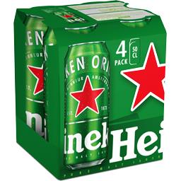 HEINEKEN BIERE HEINEKEN BTE TACT 4X50CL