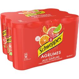 SCHWEPPES SCHWEPPES SLIM AGRUM BOITES 12X33CL