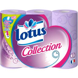 LOTUS PAPIER TOILETTE LOTUS COLLECTION CLR ROULEAUX X6