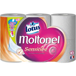 MOLTONEL PAPIER TOILETTE MOLTONEL SENSITIVE ROULEAUX X6