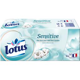 LOTUS MOUCHOIR BLANC LOTUS SENSITIVE ÉTUIS STANDARD X15