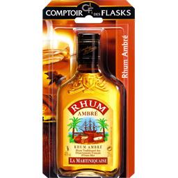 LA MARTINIQUAISE RHUM AMBRÉ 40D LA MARTINIQUAISE FLASK SOUS BLISTER 20CL