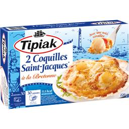 TIPIAK COQUILLES ST JACQUES À LA BRETONNE 2X110G